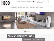 Tablet Screenshot of heco-audio.de